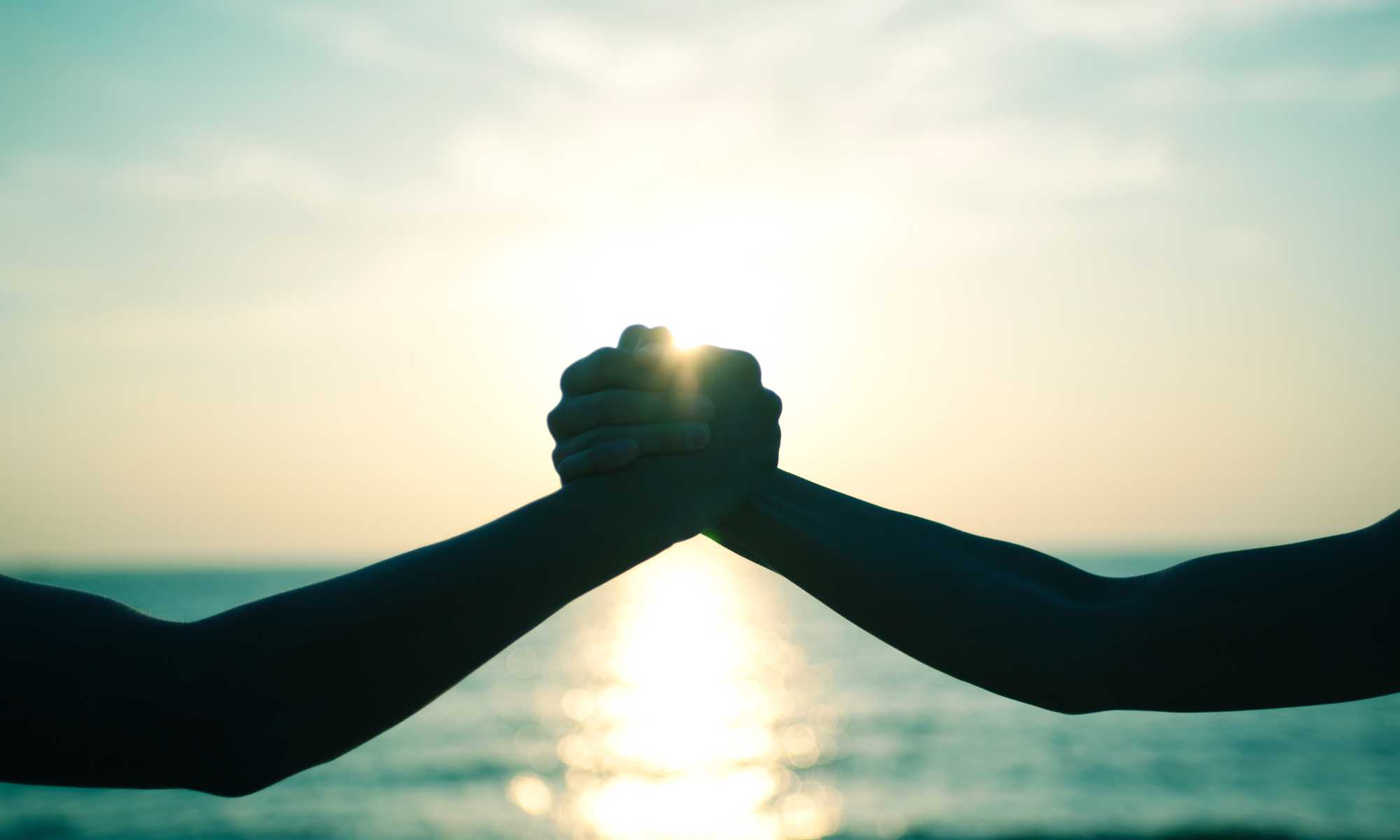 Holding hands